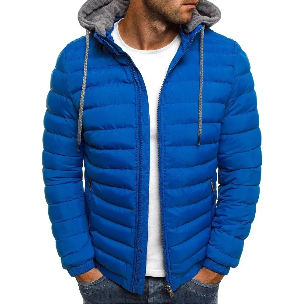 Custom made hot selling Overcoat Thermal Luxury Puffer Jacket Winter Down Parka Men cut and sew puffer jacket wholesale