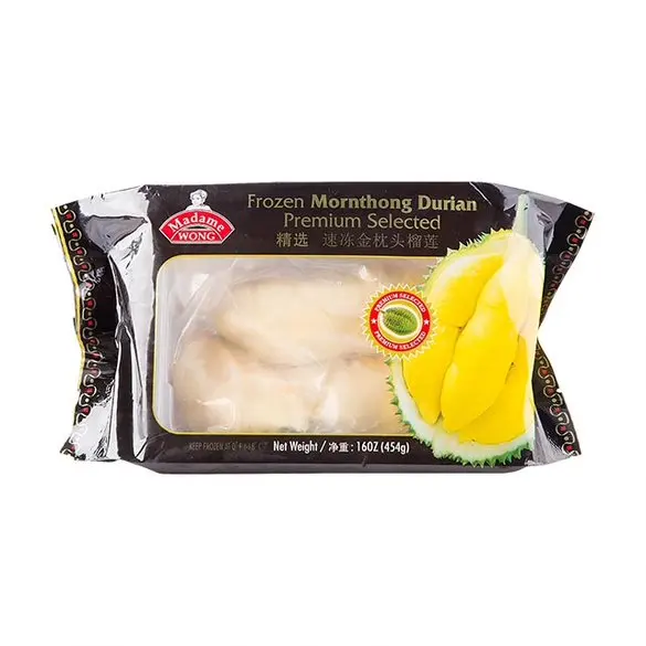 Замороженные дурианс, морские трусики с семенами (пластиковый лоток с большими печатными пакетами) MADAMEWONG