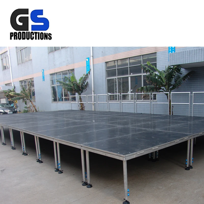 Durable 4 legs cheap portable stage platform event stage aluminum folding stage
