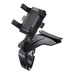 Multifunctional Car Phone Holder Clip on Dashboard Suitable for 4 to 7 inch Smartphones