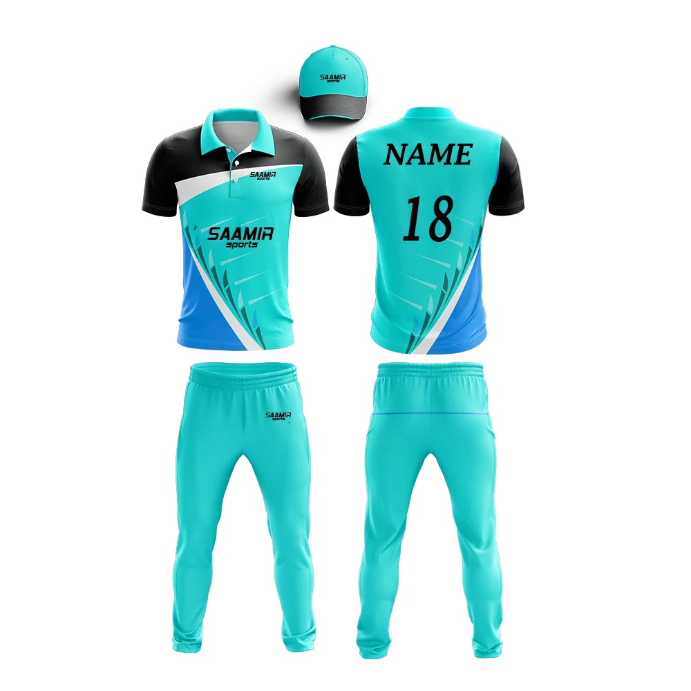 Custom Cricket Wear in Multiple Color and Design / Custom Cricket Uniform Kit Tshirt and Trouser