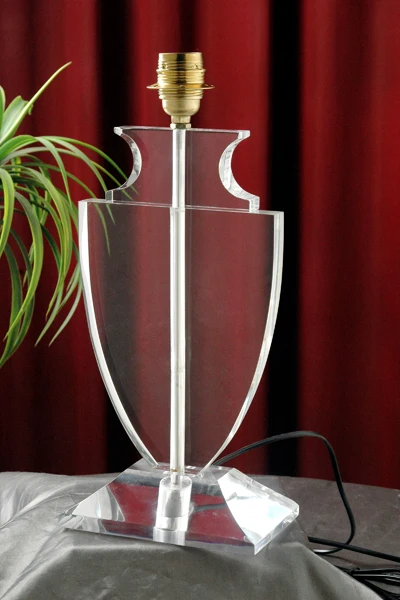 ACRYLIC TABLE LAMP, GLASS DESIGNER TABLE LAMP