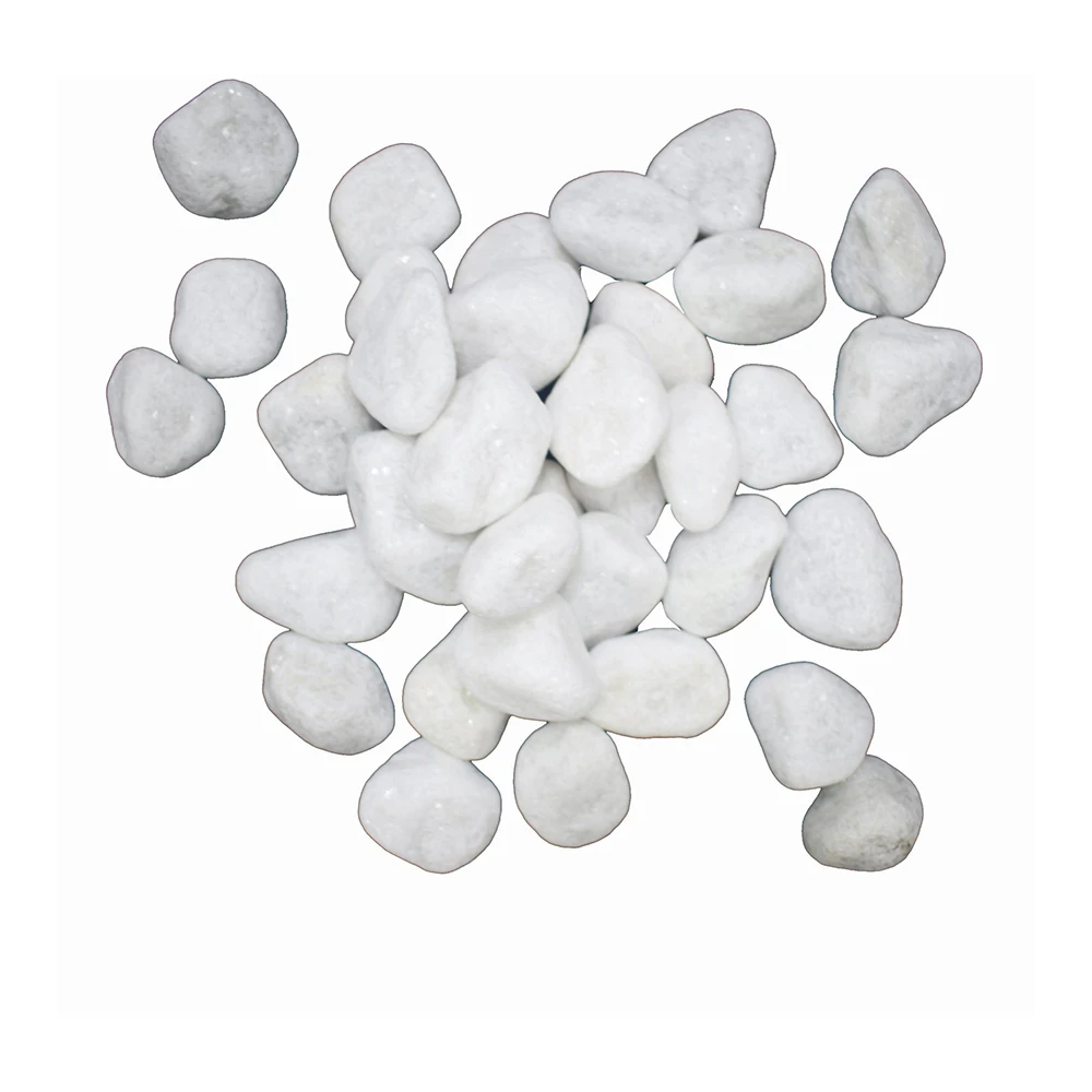 Best Quality Milky White 10 MM to 80 MM Pebbles Stone Available At Wholesale Price From India