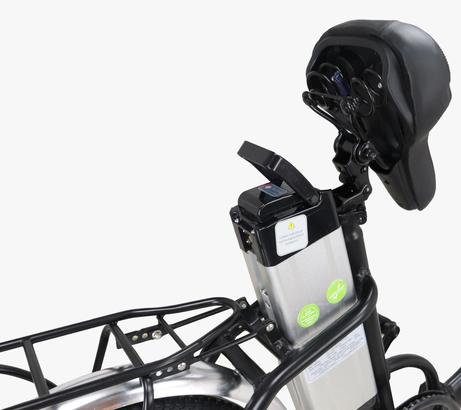 VOLTA VB1 Black Color Foldable Electric Bike with Lithium Battery 36V 8.8Ah MADE IN TURKEY