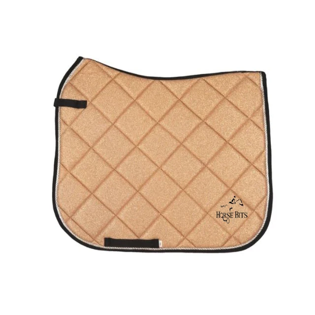Saddle pads, Satin saddle pads, Yellow colors saddle pad matching / Dressage cut and Jumping saddle pads