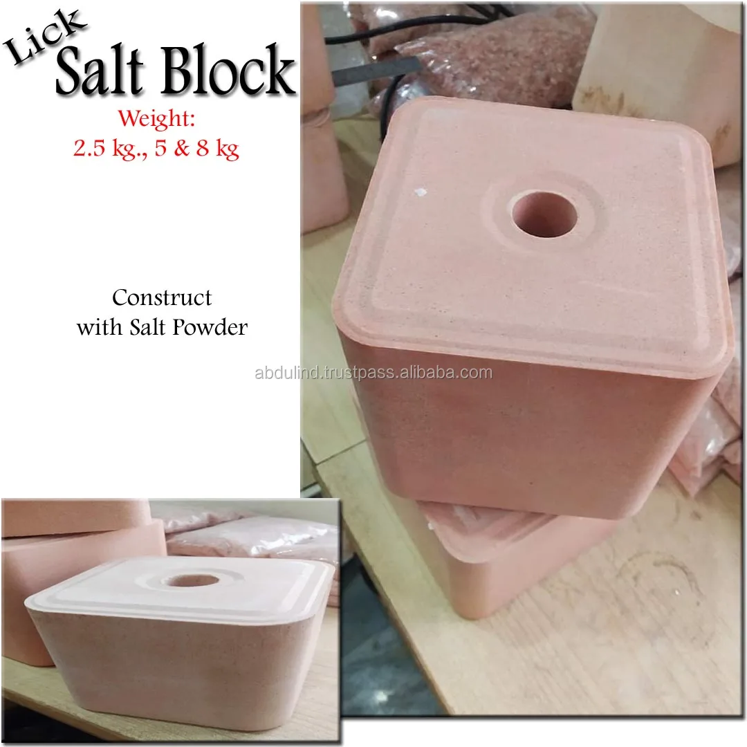 Compressed LICKING SALT made with 100% Pure Natural Rock Salt Lick for Animals, Birds, Cattle, Horses, Livestock.SALT LICKS