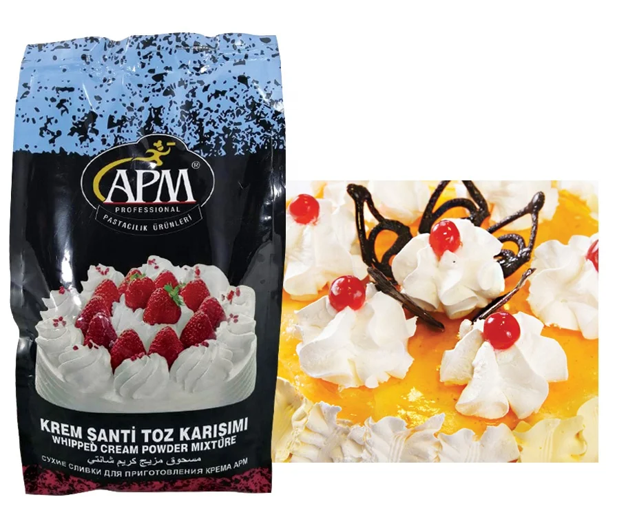 APM Whipping, Whipped Topping Cream (Chantilly Cream) Powder In Small Bags For Pastry Industry And Sector
