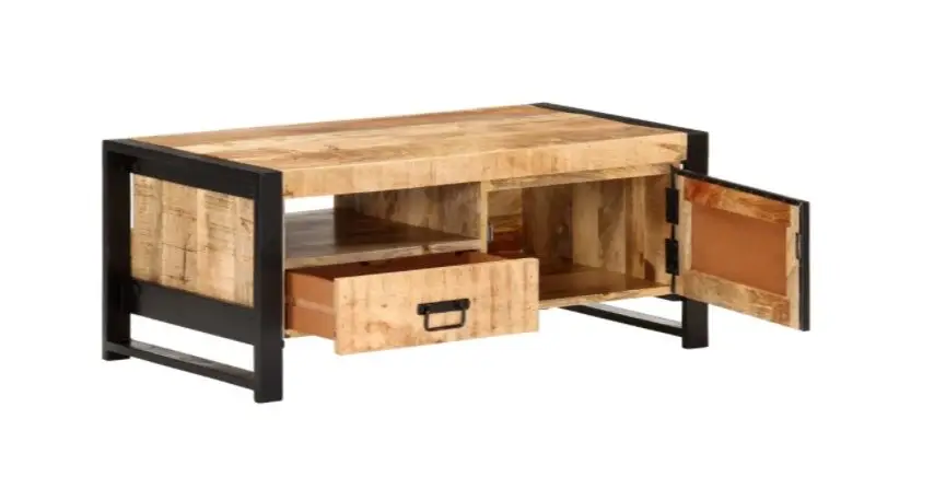 Best new Coffee tables of Nesting Solid smart coffee table Top Rustic  modern coffee table For Living Room Furniture