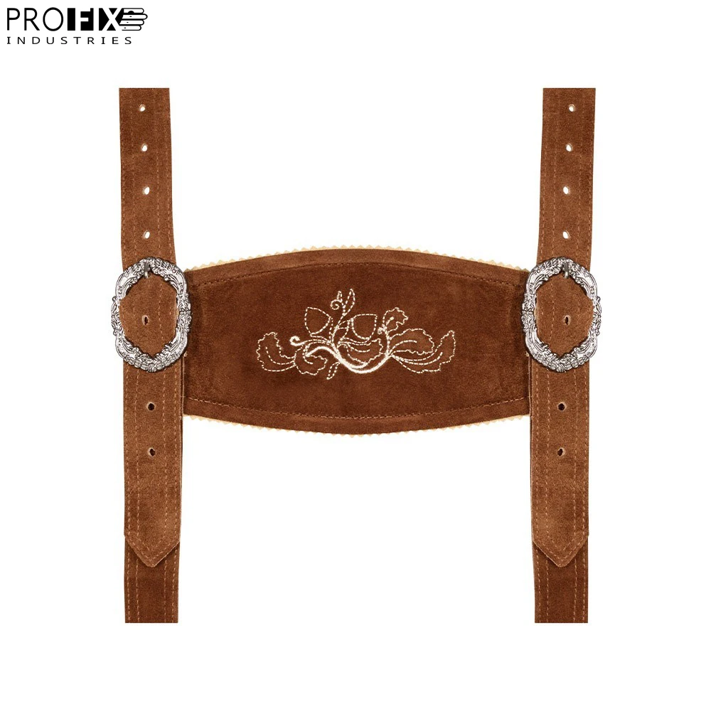 Wholesale Men Best Quality Lederhosen trachyte bund hose lederhosen men knee length leather Black Pants