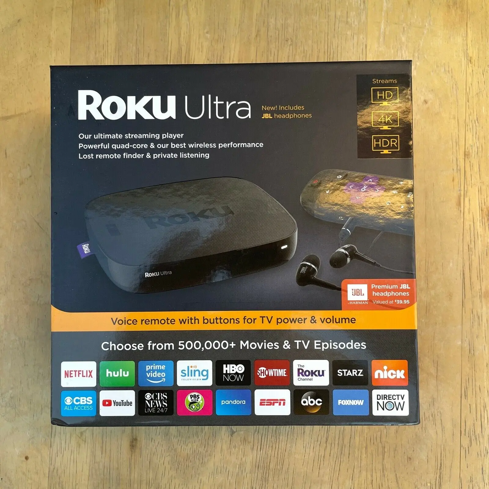 Roku Streaming Stick+ - HD-4K-HDR Streaming Device with Long-range Wireless and Voice Remote with TV Control