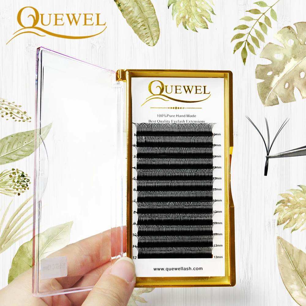 Ресницы Quewel w прочные w-образные ресницы частная этикетка для салона