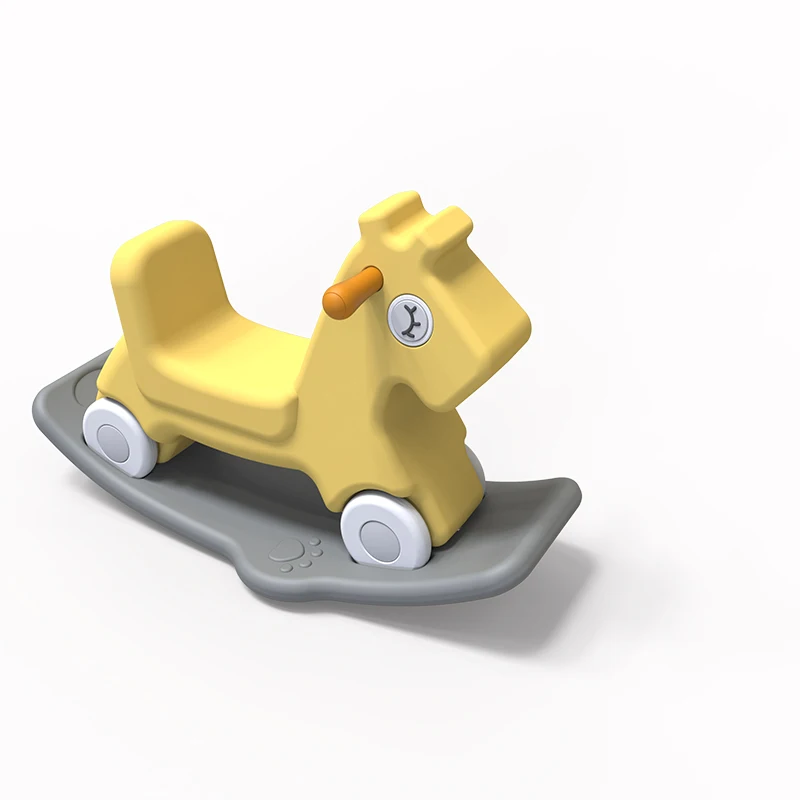 Multifunction Popular Baby Rotating Glow Musical Toddler Walker Plastic Kids Unicorn Cartoon Rocking Horse Ride On Animals Toy