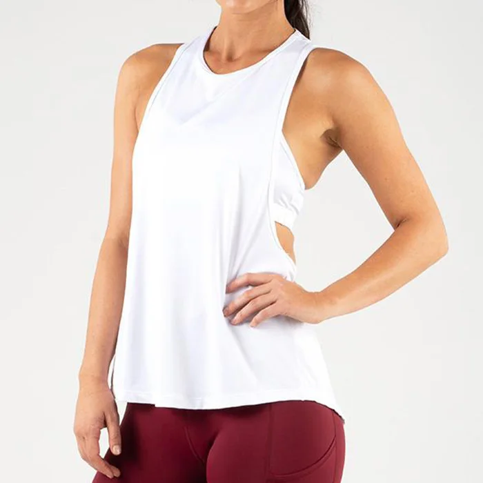 Quality fashion sport wear solid color women sport vest fitness gym clothes sport tank top