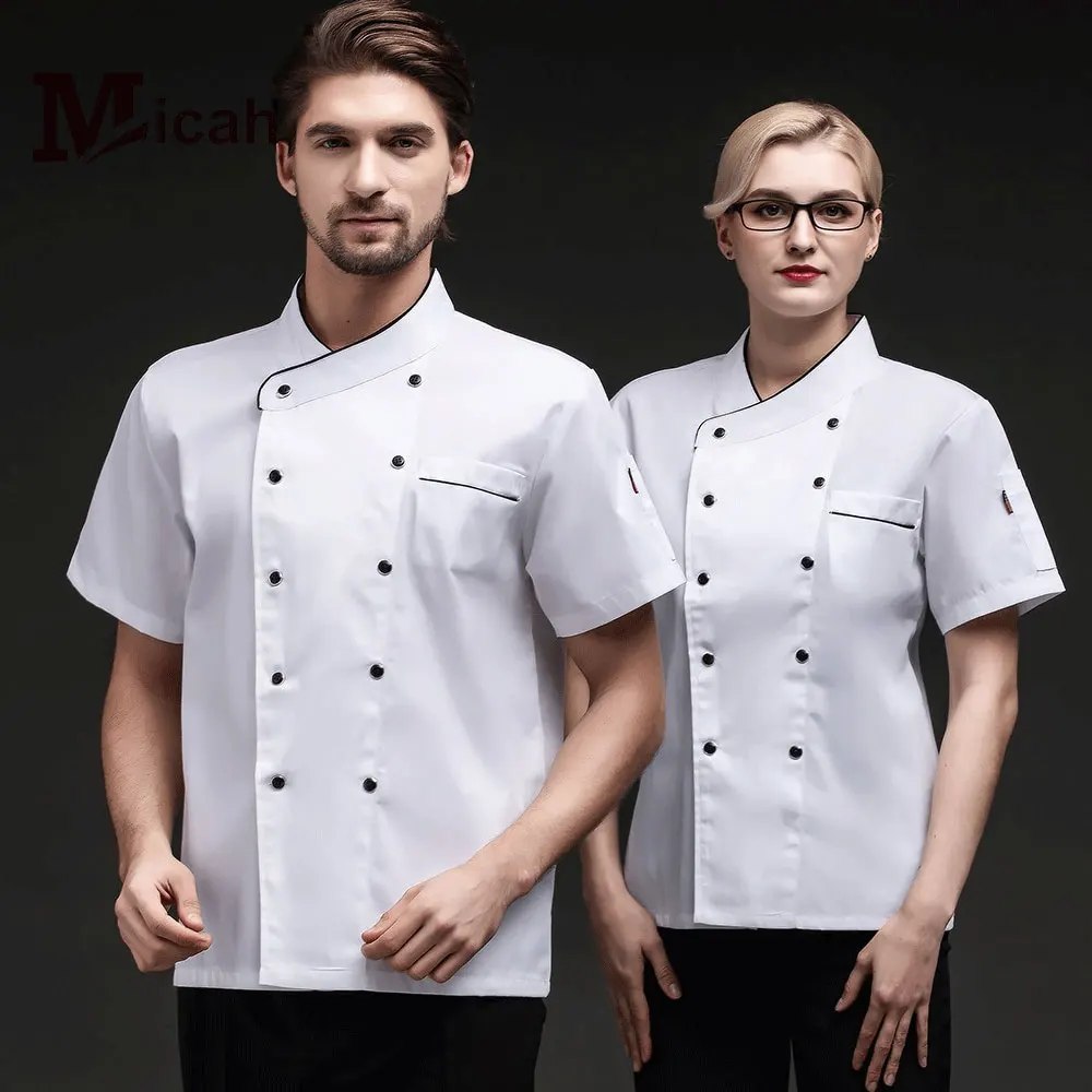 Chef Jacket Wholesale Head Chef Uniform Restaurant Hotel Kitchen Cooking Clothes Catering Foodservice Chef Shirt Apron