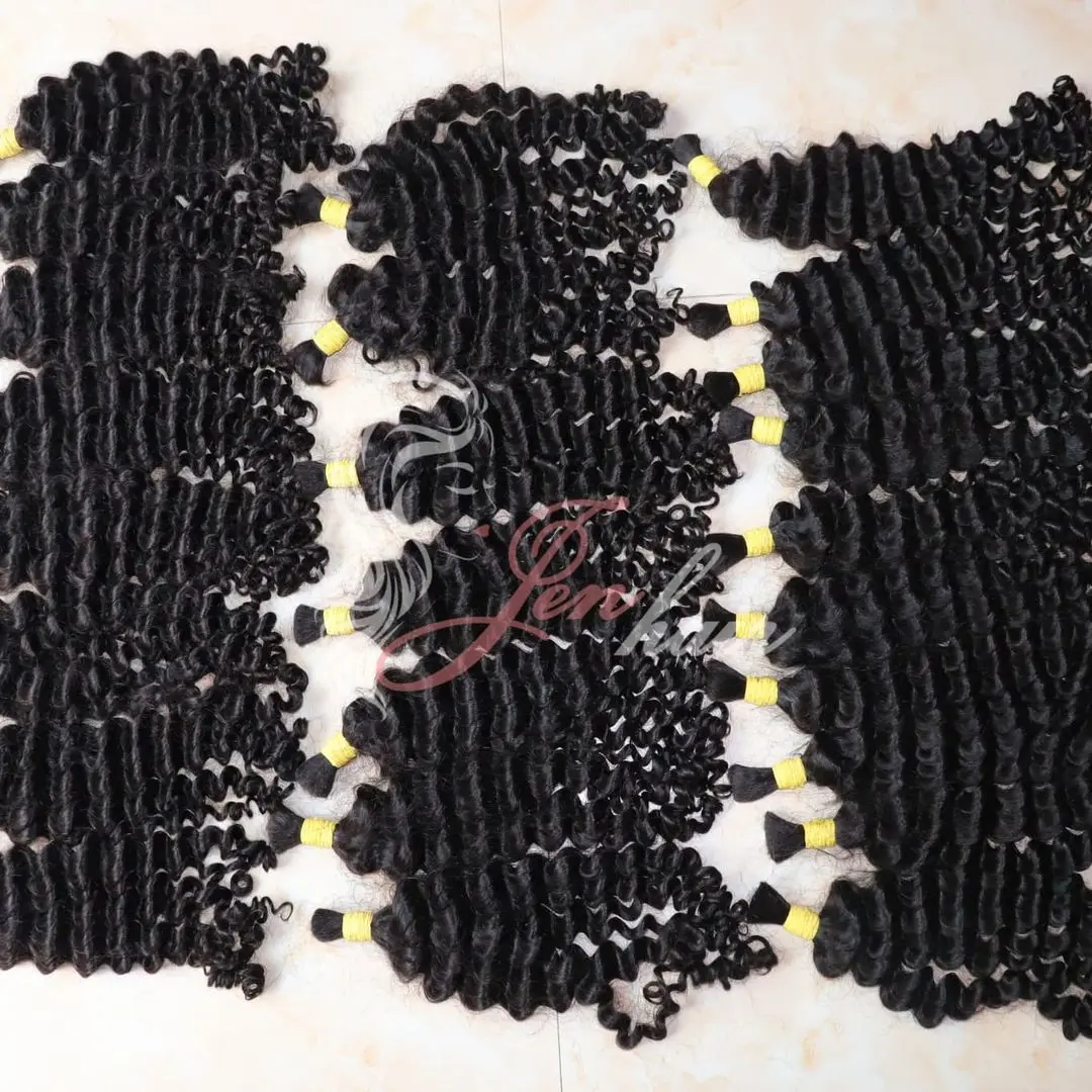 Высококачественные необработанные волосы для наращивания натуральные без пряди глубоких волн от вьетнамской фабрики волос