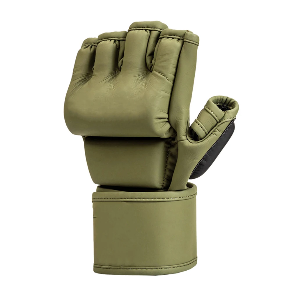 New Martial Arts Leather Boxing  MMA Gloves For Training / Muay Thai MMA Kick Boxing Gloves With Customized logo