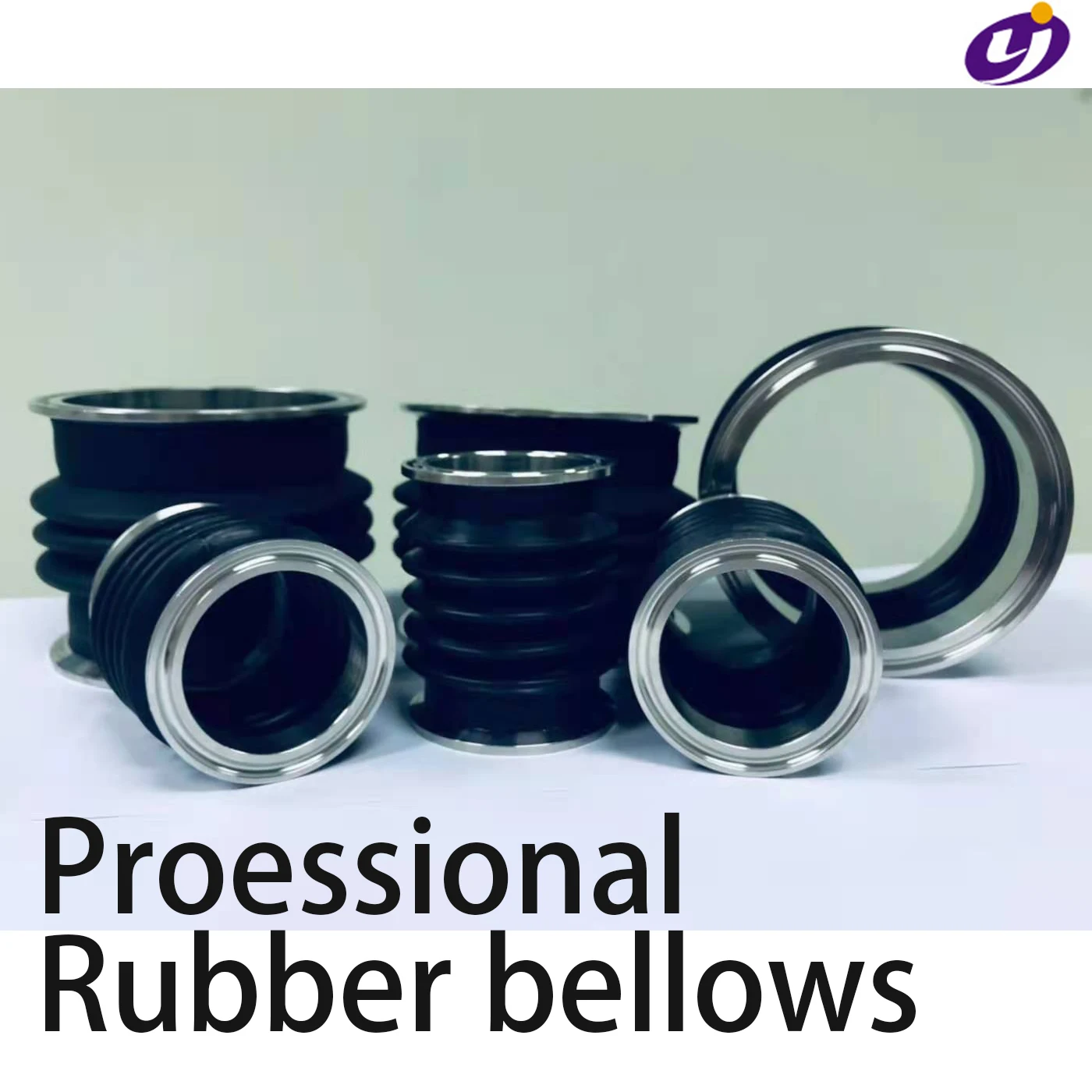 Rubber bellows custom OEM dust bellow cover with metal flange