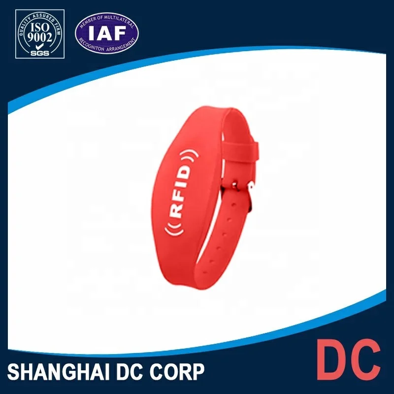 Customized Logo Printing RFID Silicone Wristband