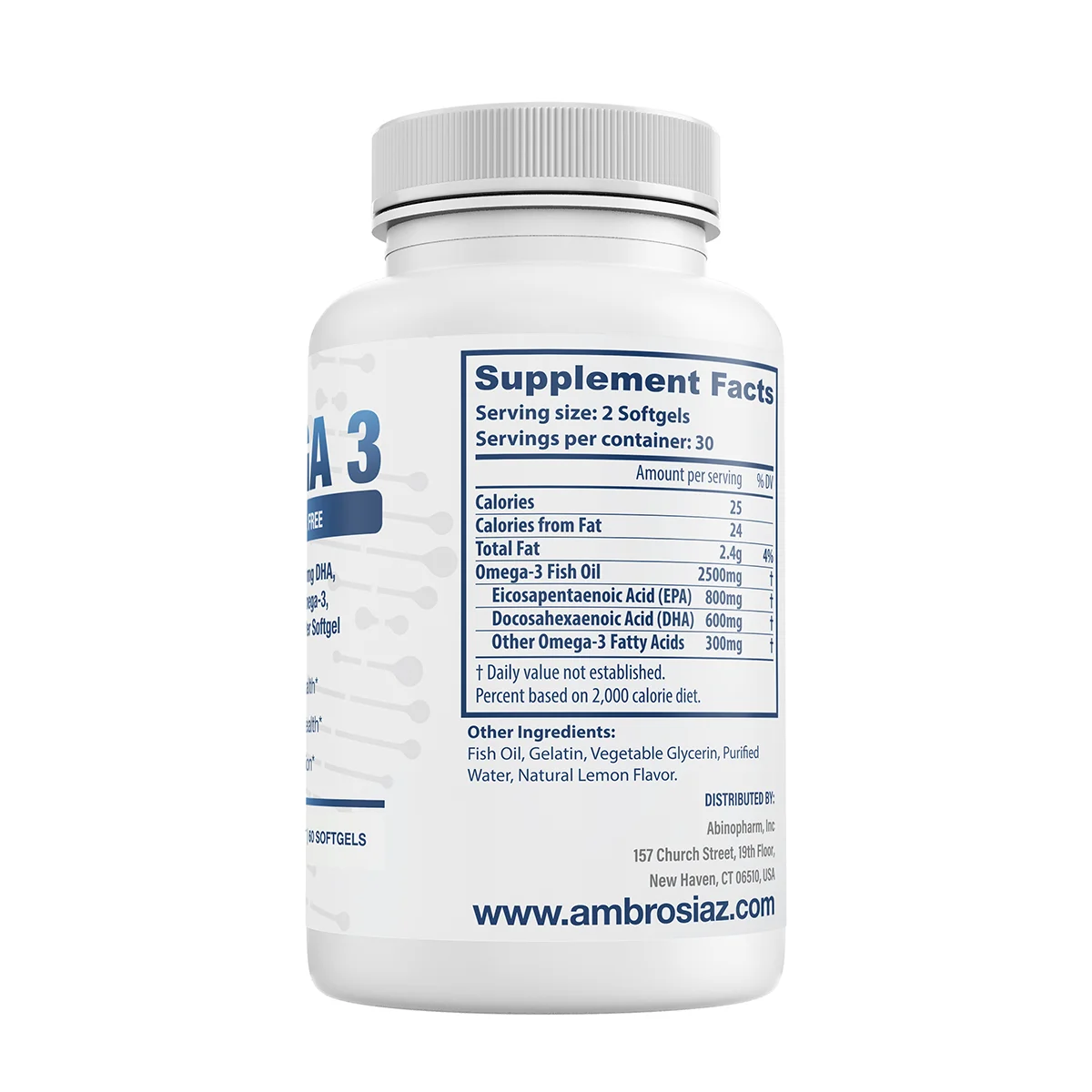 Omega-3 Softgels Fish Oil/Softgel That Conatins 400mg EPA Dietary Supplements Private Label