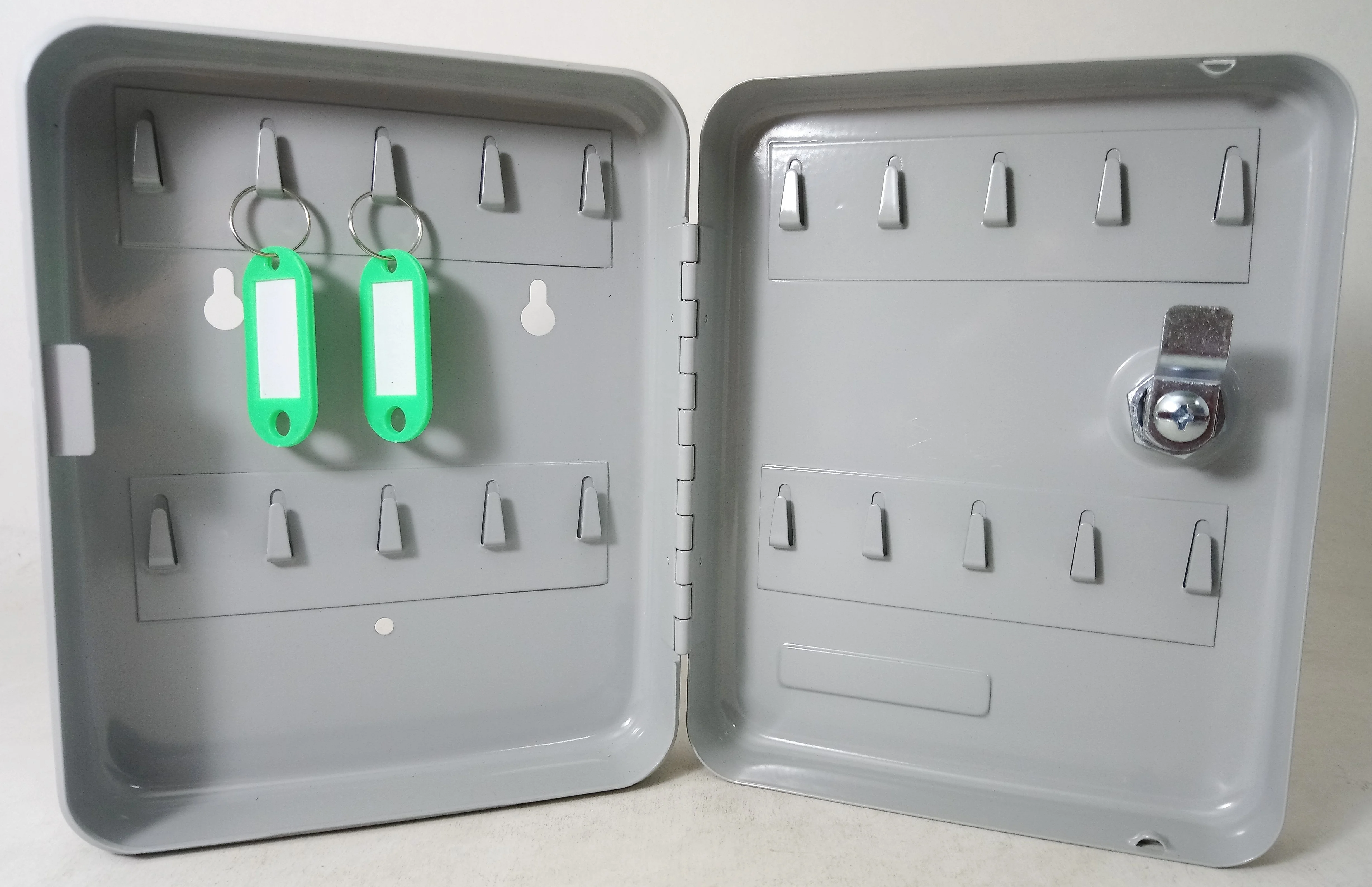 Small Metal key box with 20 key tags