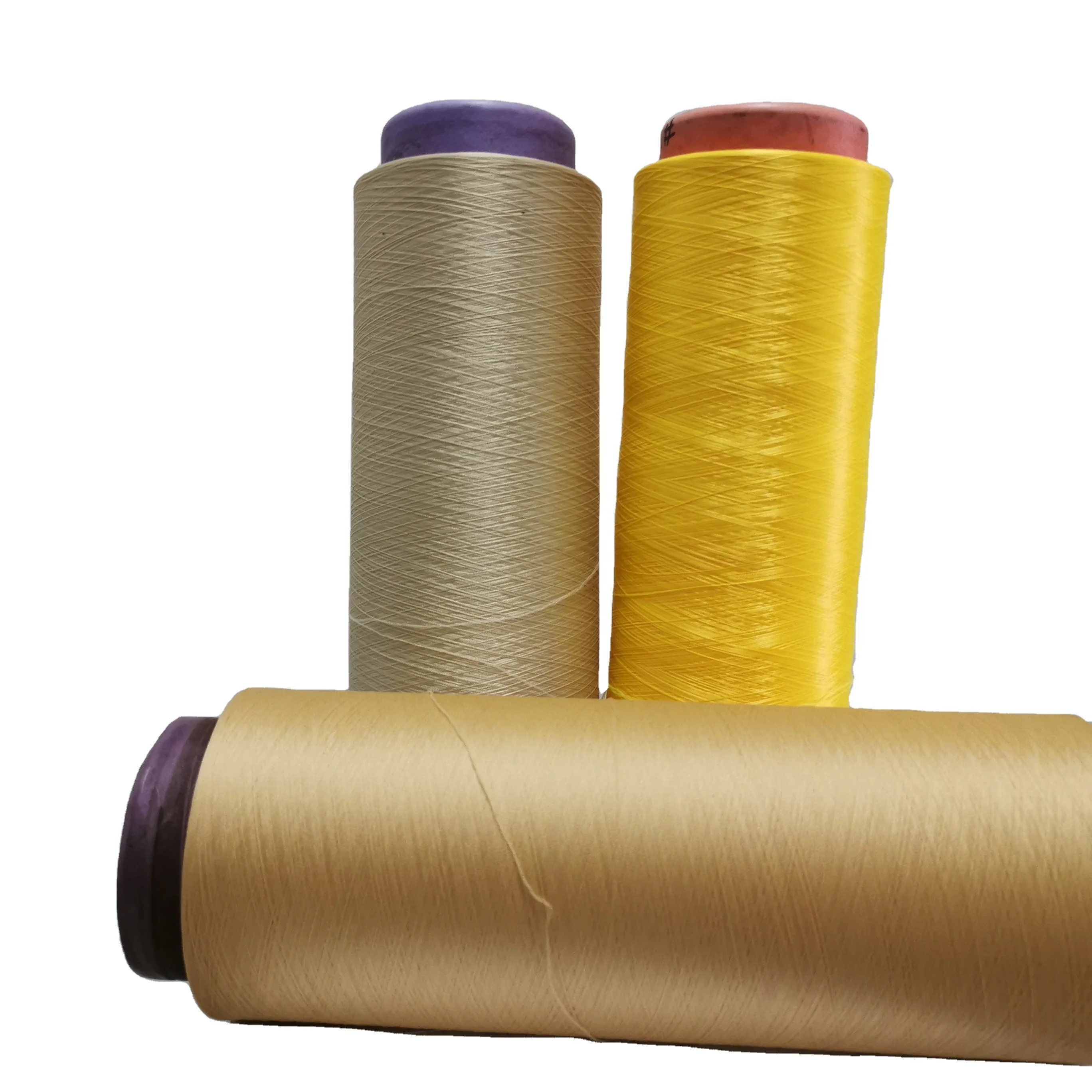 GRS recycled 150d/144f cool moisture wicking polyester yarn dope dyed anti Bacteria for knitting crochet T shirt