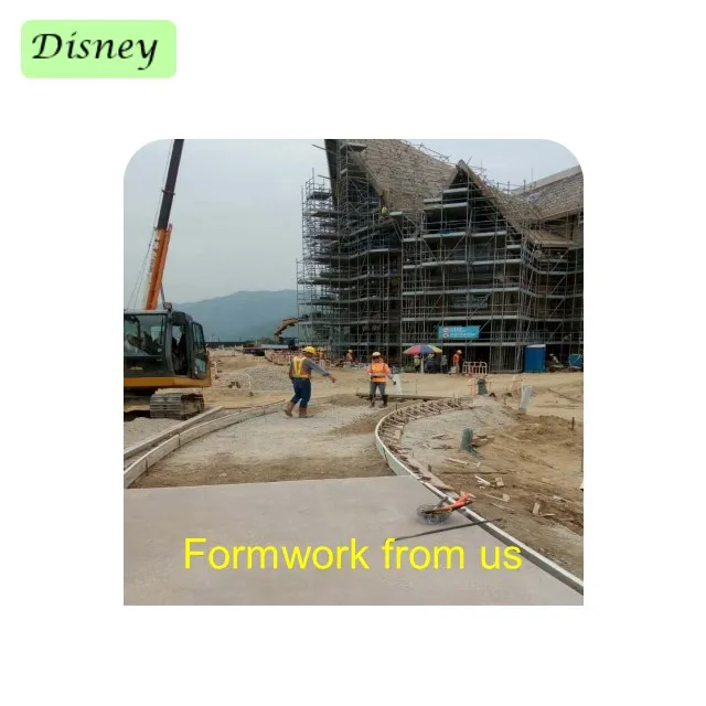 sidewalk gardening landscape stiff flex plastic formwork factory ODM concrete work curvy