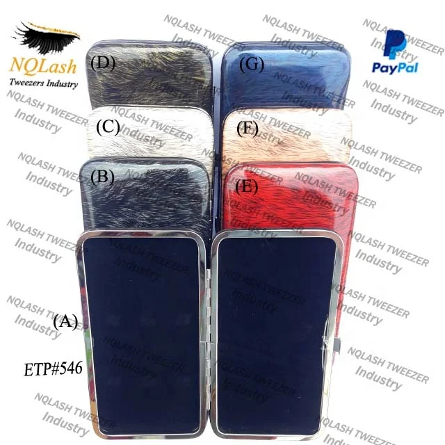 New Amazing Style Magnetic kit For Eyelash Tweezers / Beautiful Attractive Color Eyelash Extension Tweezers kit / Customer Name