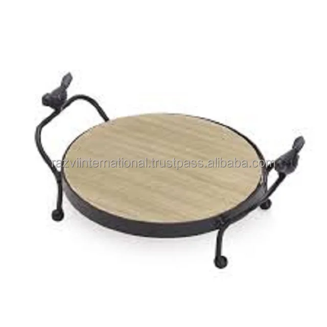 Pomegranate shape metal aluminium grey powder coated metal trivet