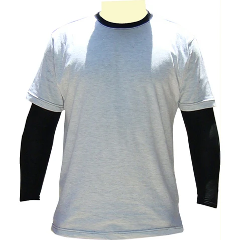 Wholesale Customized Unisex 180Gsm High Quality Cotton T-Shirts Long Sleeved V-Neck Customizable Logo Sublimation Plus Size