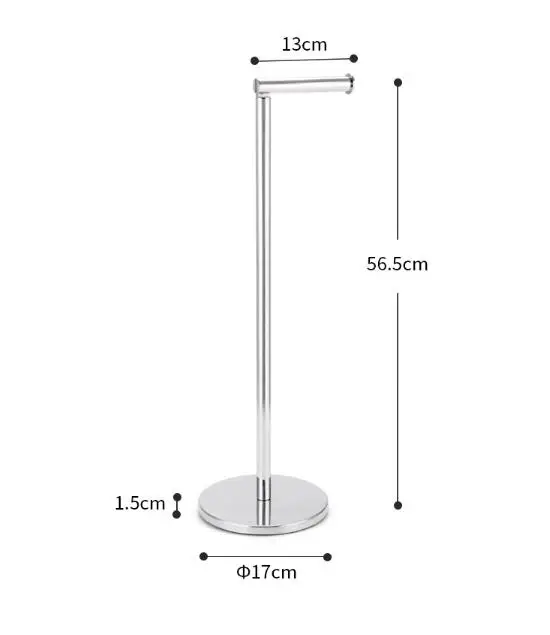 Free Standing Toilet Paper Holder Stand for Bathroom Tissue Roll Dispenser with Reserve Storage for 5 Mega Rolls