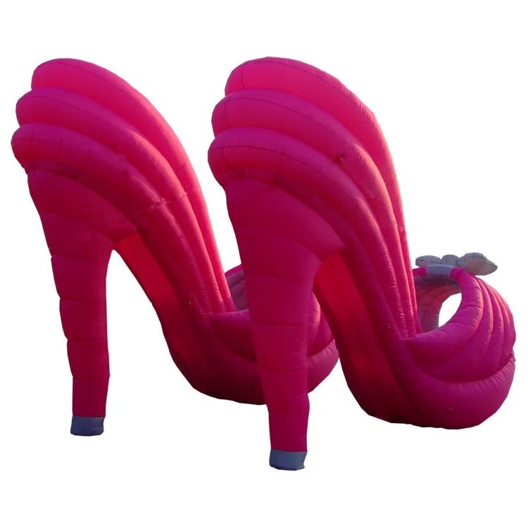 Advertising Inflatable Shoes Pink High Heel Shoes Inflatable For Advertising