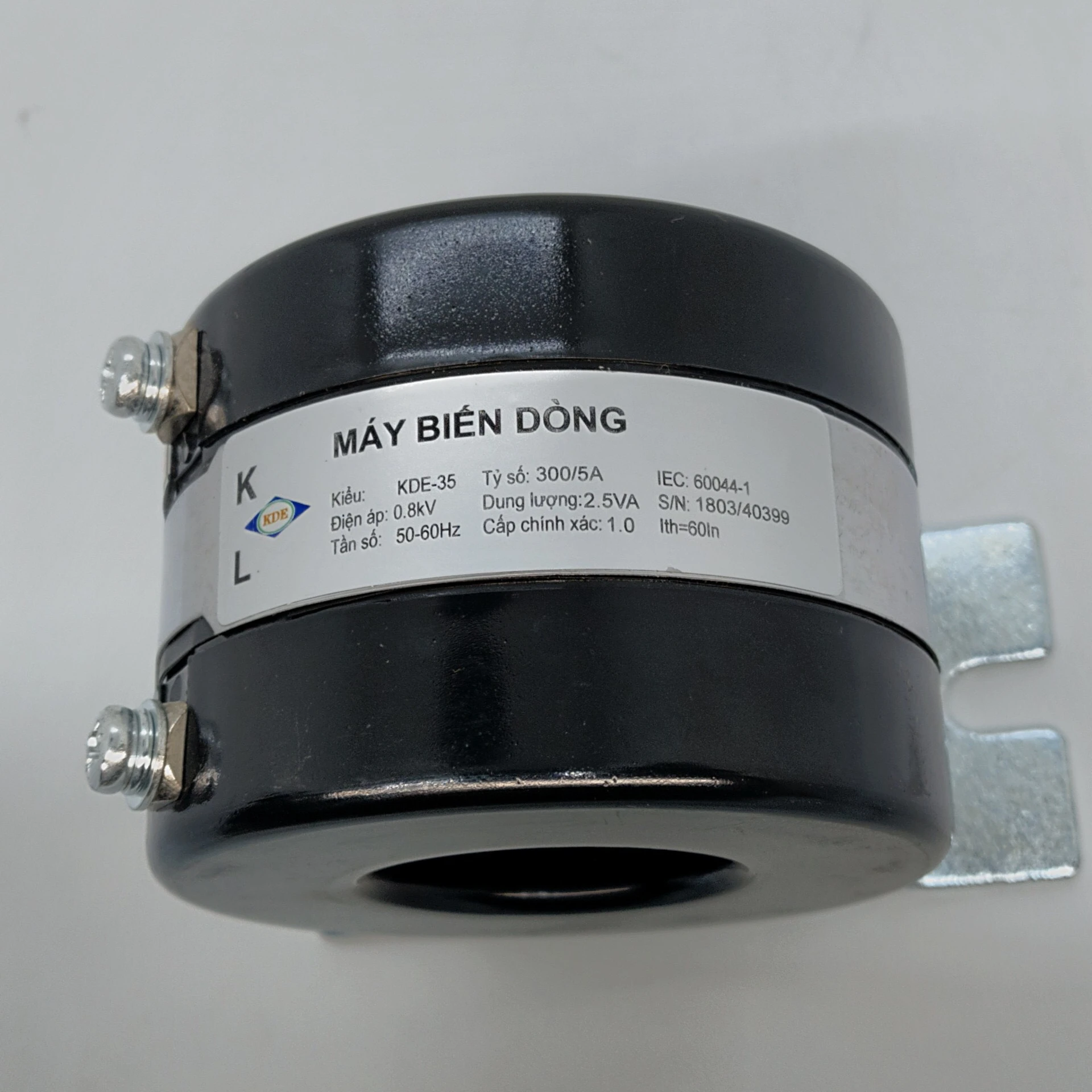 Трансформатор тока круглая пластиковая коробка с базовым разделенным сердечником Измерение