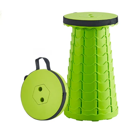 COMNENIR Folding outdoor travel fishing height adjustable retractable portable seat with bag fishing stools