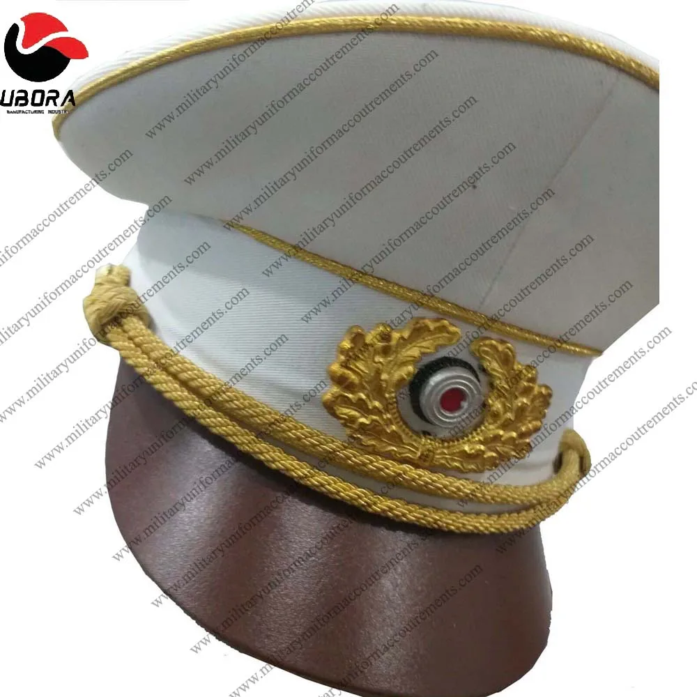 German White Hat Complete With Top Eagle All Sizes Available