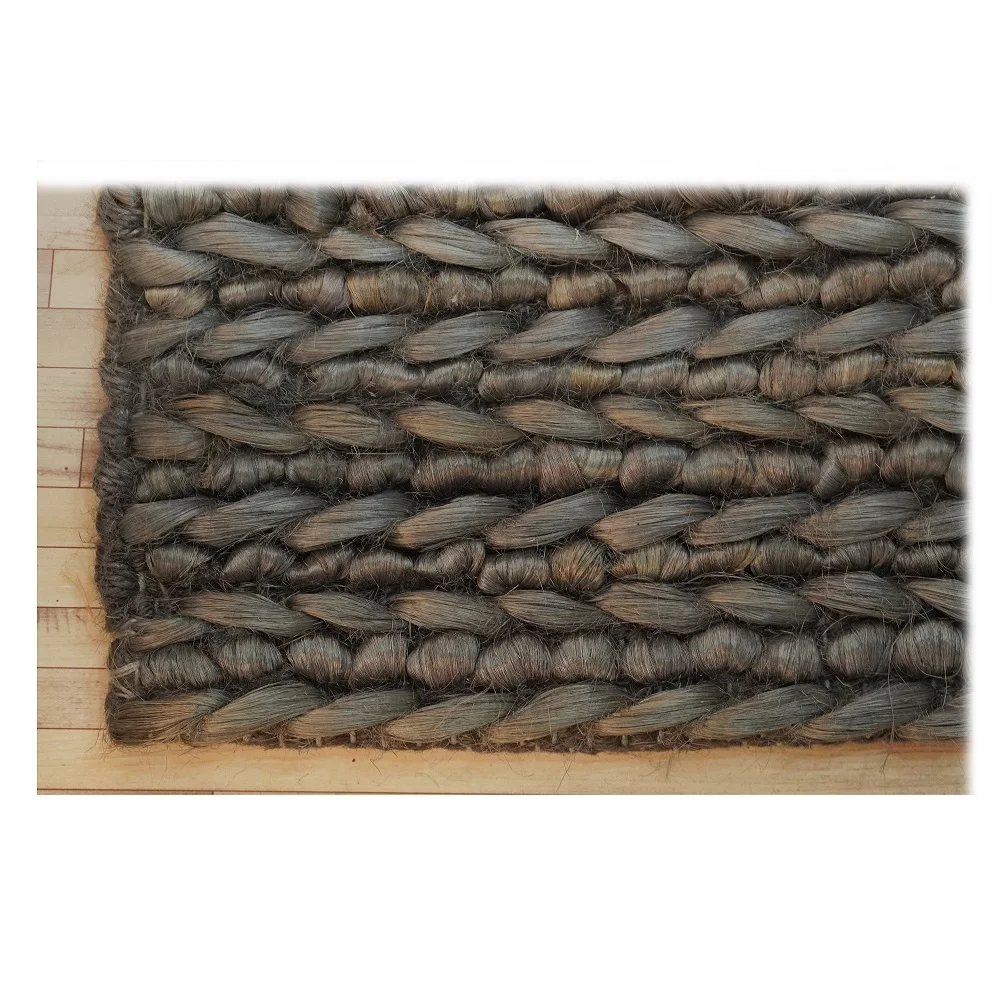 Hand Woven jute Rug  Indian hand made natural Jute carpet Jute material Woven rug