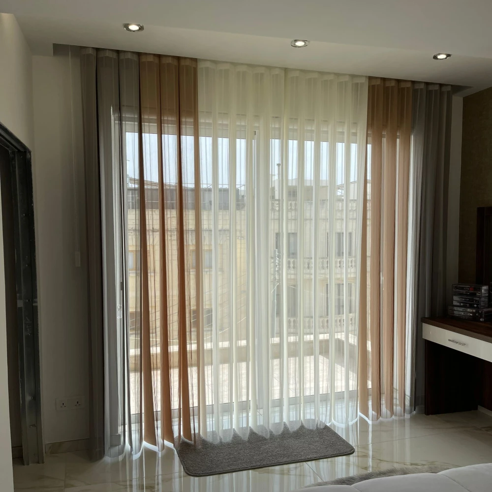 last design dream sun shading 180 degree free rotation fabric hanas curtain vertical sheer  blinds shades allusion blinds.