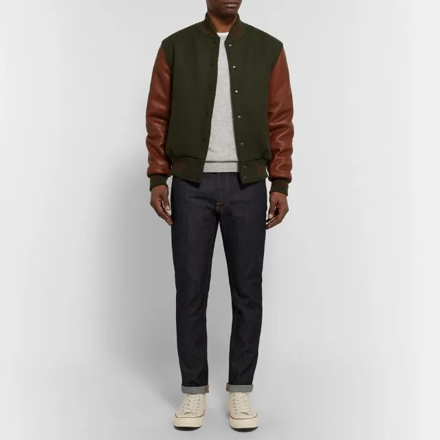 custom letterman jacker dark brown versity jackets fashion versity jacket