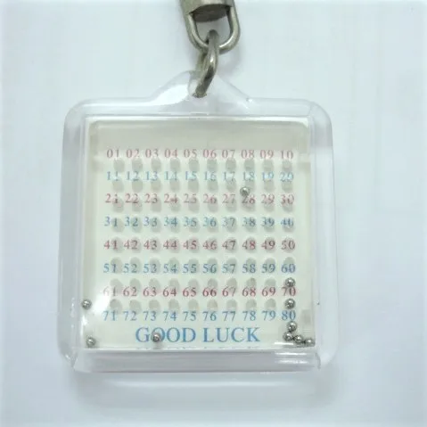 Wholesales STARWOOD lotto lottery Acrylic plastic Keychain #92026 key fob holder 649 promotional