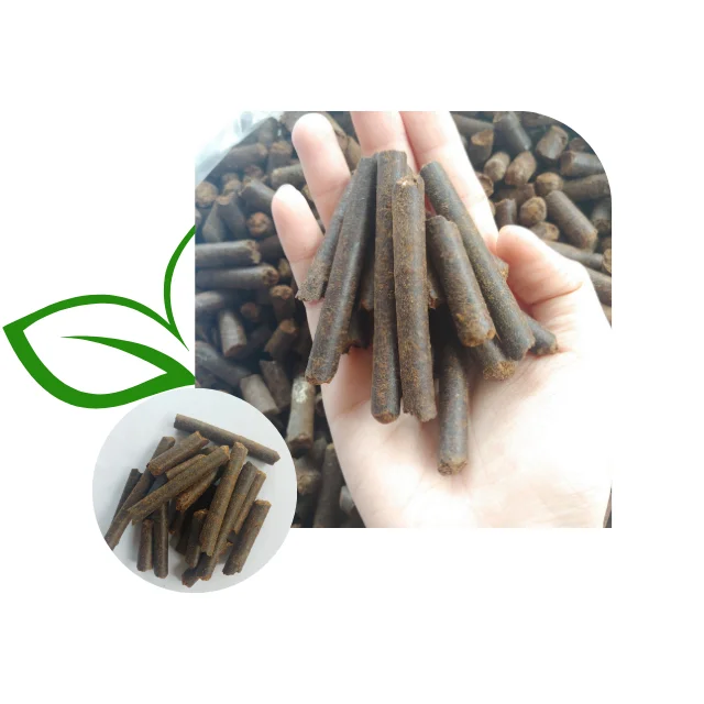 Low Cost Agricultural Waste Dark Brown Wood Pellets Cashew Nut Shell Extracted Pellet Used as Biomass Fuel Made in Vietnam