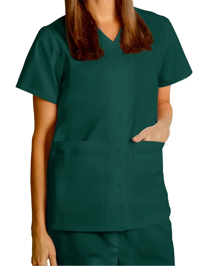 Fashionable Breathable Scrubs XS To 4XL 6XL OEM Wholesale High Quality Nurses Uniform Scrubs With Double Pockets New Design