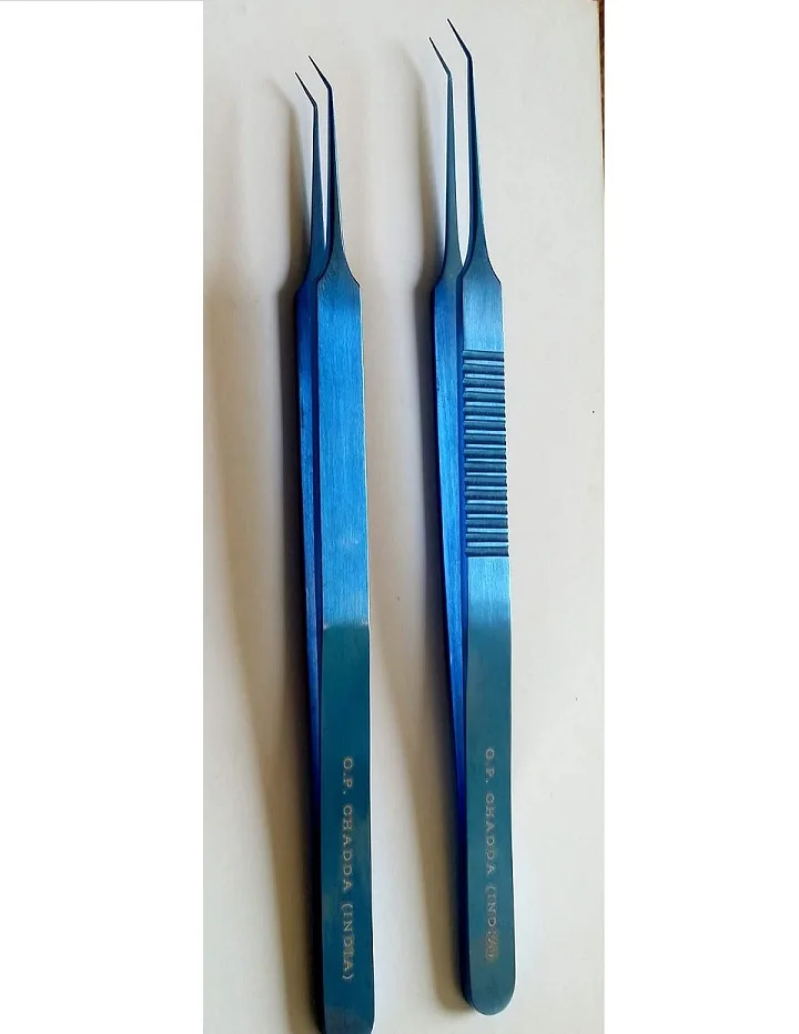 
 Титан угловой трансплантат имплантации щипцы наконечник длины 6 мм 7 мм. 0,2 мм наконечник.  