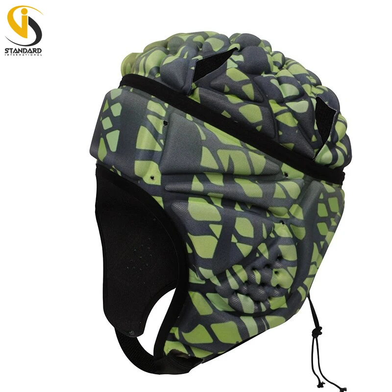 Оптовая цена Футбольная бейсболка Мягкий головной убор с сублимационной печатью профессиональный Защитный защитный шлем для регби мужчин