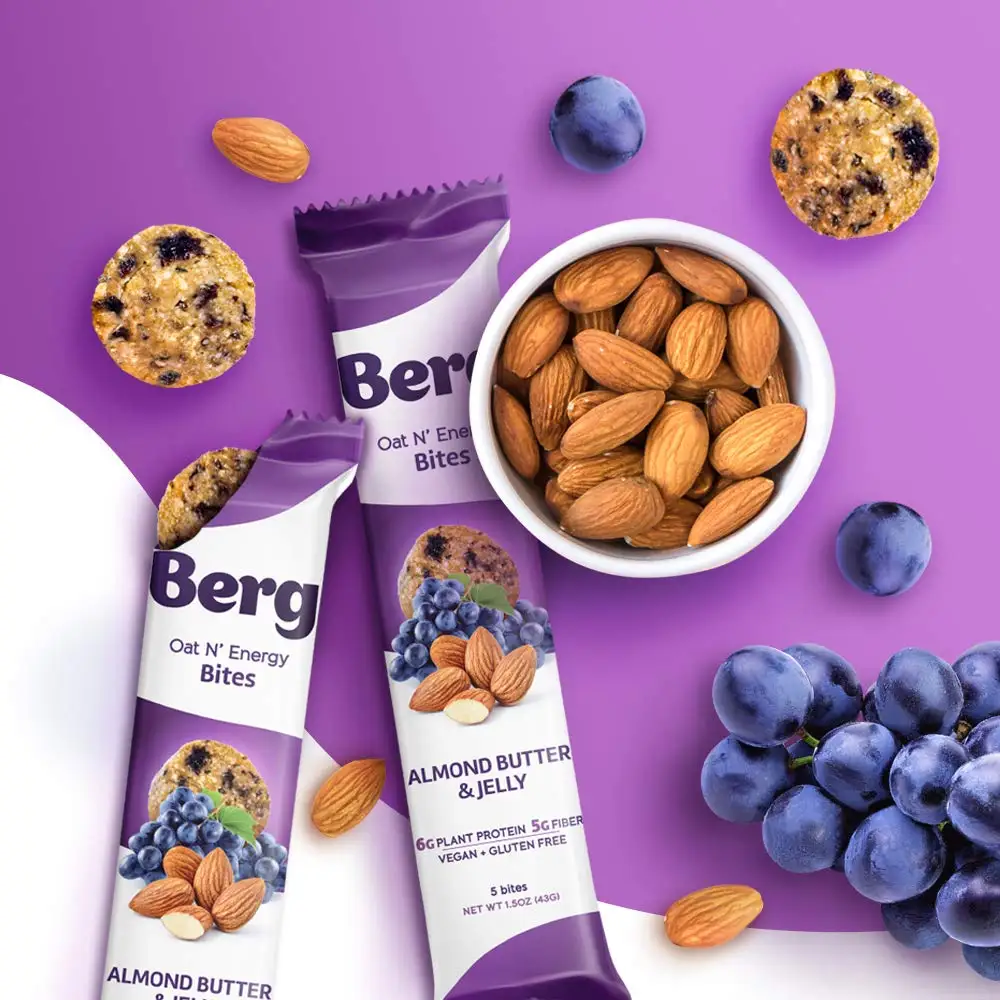 Berg Bites Berg Bar Premium Flavored Protein Bar