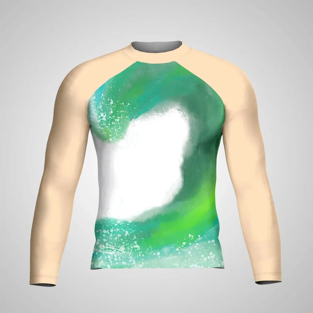  UPF 50 сублимационный принт Пользовательский логотип Топ гвардия Mma Bjj Surf Rashguard производители с длинным рукавом Oem топ +