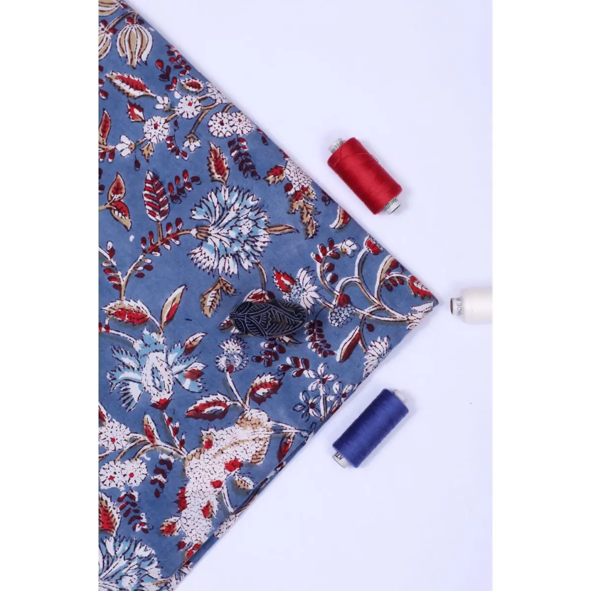 Floral Block Printed Wholesale Cotton Indian fabric Dressmaking Cotton Fabric