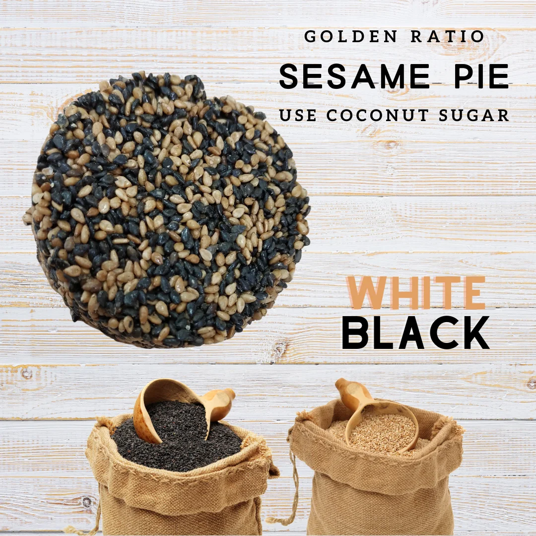 Factory Directly Selling  natural ingredients Black and White Sesame Pie