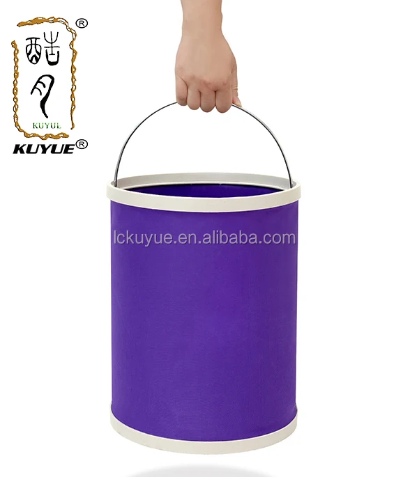KUYUE Foldable Water Bucket Picnic /portable Car Bucket Luxury Customized Logo Opp Bag Storage Baskets Laundry Basket Folding