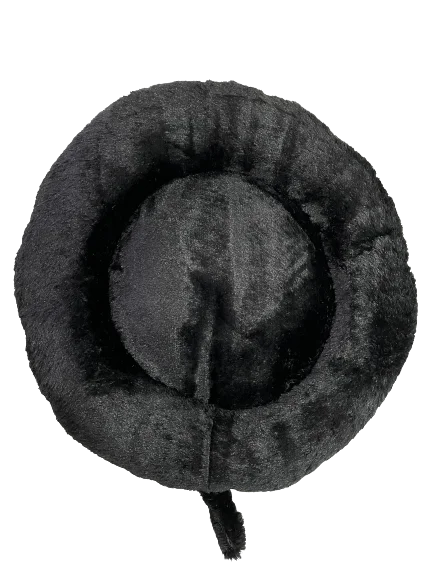 wholesale washable luxury large cat pet dog bed Long Faux Fur Pet bed Comfortable waterproof Plush Donut round Dog bed