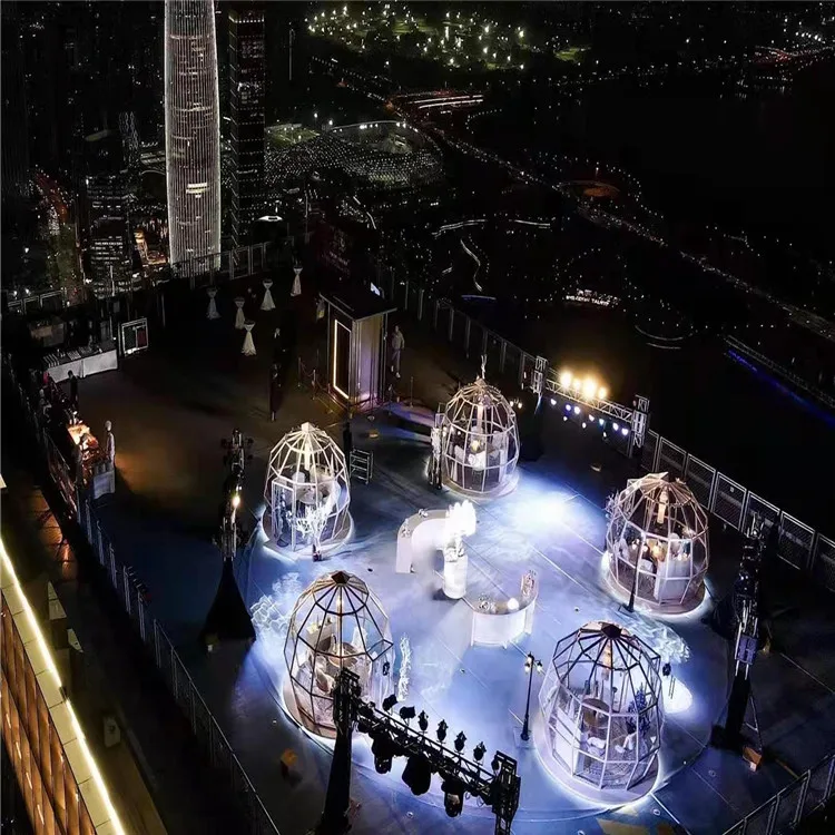 Geodesic Dome Round  Tent Manufacturer Supplier Pc Dome Tent  Camping Hotel Dome Tent Winter