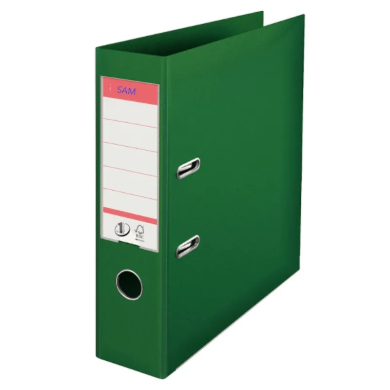 White A4 80 mm spine Pack 3 Plastic Lever Arch File